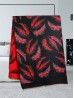 Reversible Feather Design Blanket Scarf Reversible Feather Design Blanket Scarf