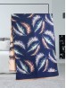 Reversible Feather Design Blanket Scarf