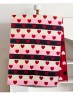 Reversible Heart Design Blanket Scarf