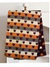 Reversible Heart Design Blanket Scarf