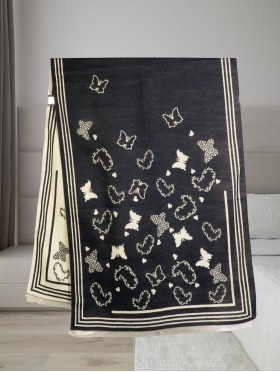 Butterfly & Hearts Design Blanket Scarf