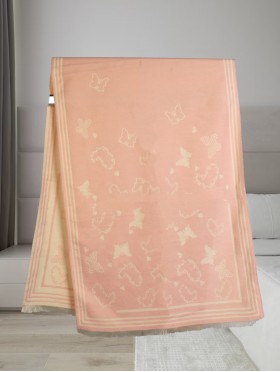 Butterfly & Hearts Design Blanket Scarf