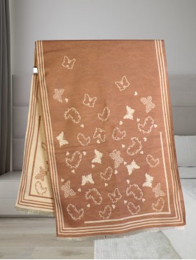 Butterfly & Hearts Design Blanket Scarf