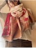 Floral Design Blanket Scarf Floral Design Blanket Scarf