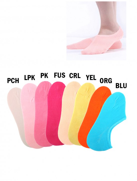 Women's Cotton Liner Socks with Non Slip Ankle Grips