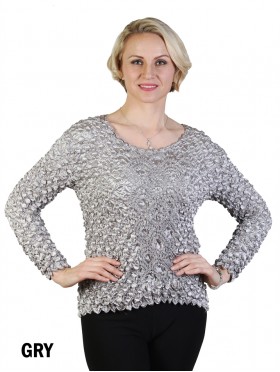 BUBBLE TOP, LONG SLEEVE