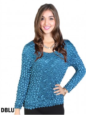 BUBBLE TOP, LONG SLEEVE