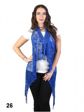 Lacy Fringe Draped Vest