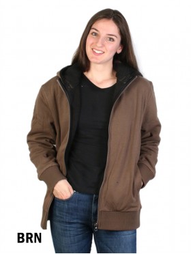 Reversible Sherpa Jacket With Detachable Hood