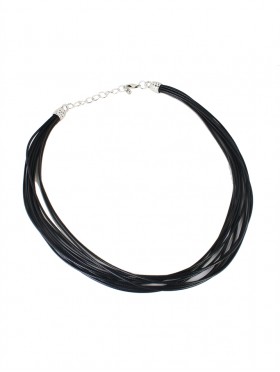 Multi Solid Black Necklace Chains