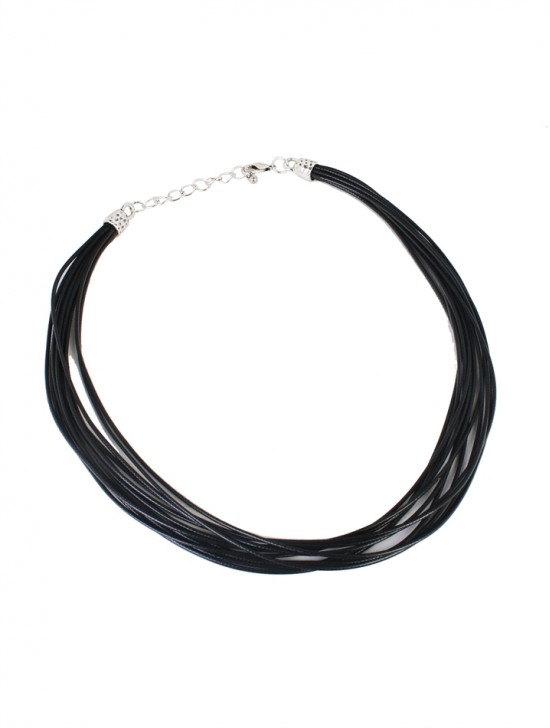 Multi Solid Black Necklace Chains