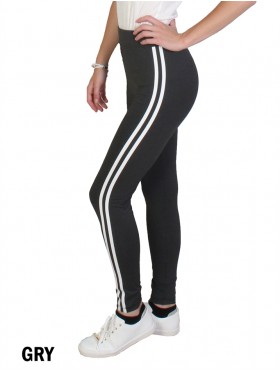 Womens Double Striped Tights