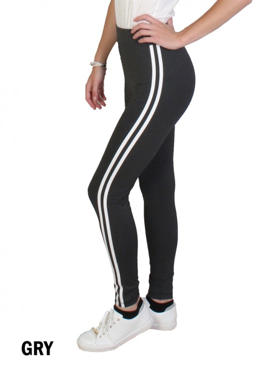 Womens Double Striped Tights