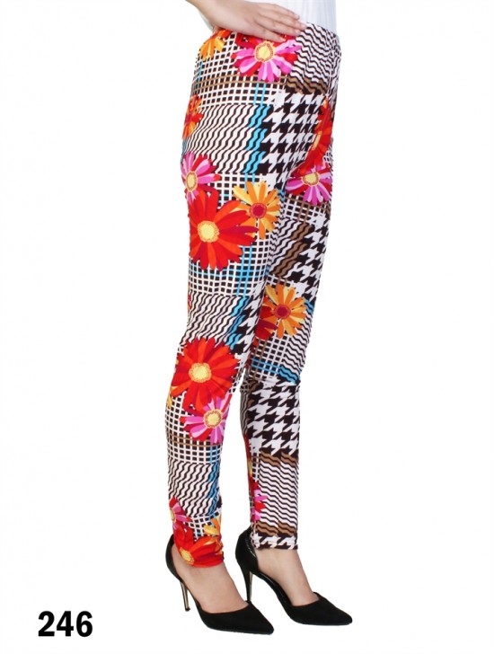 Flower Print Stretchy Legging