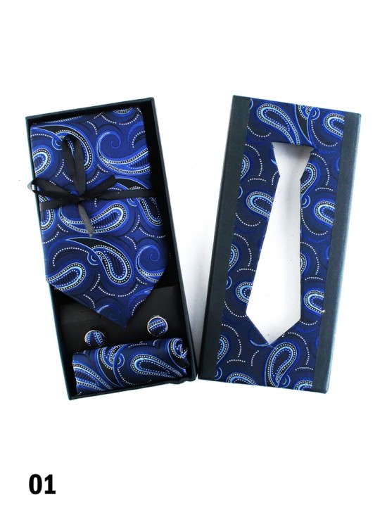 High End Paisley Print Tie Set