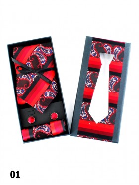 High End Paisley & Stripe Tie Set