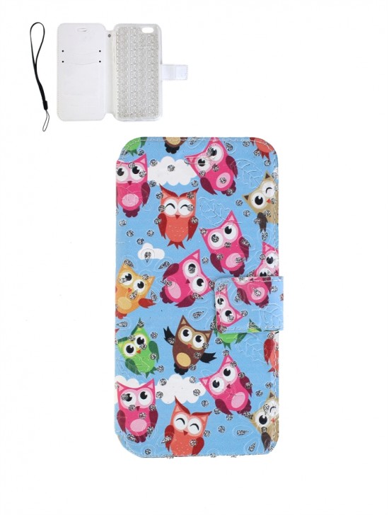 Owl Theme Rhinestone Cellphone (5.5