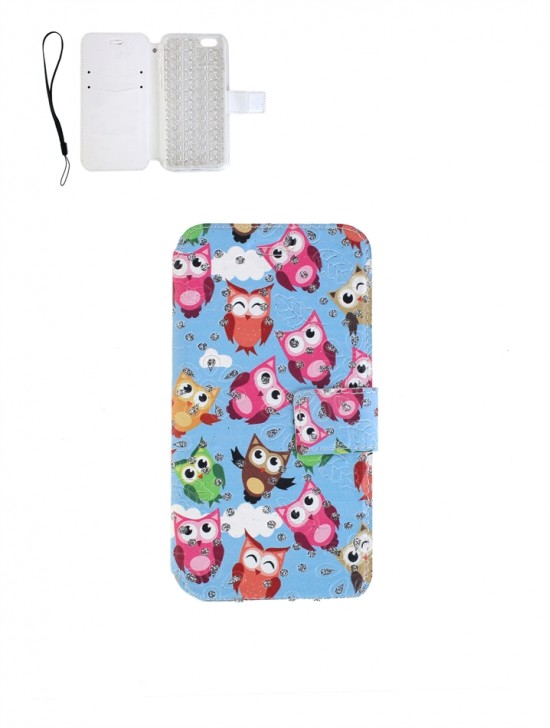 Owl Theme Rhinestone Cellphone Case-Owl