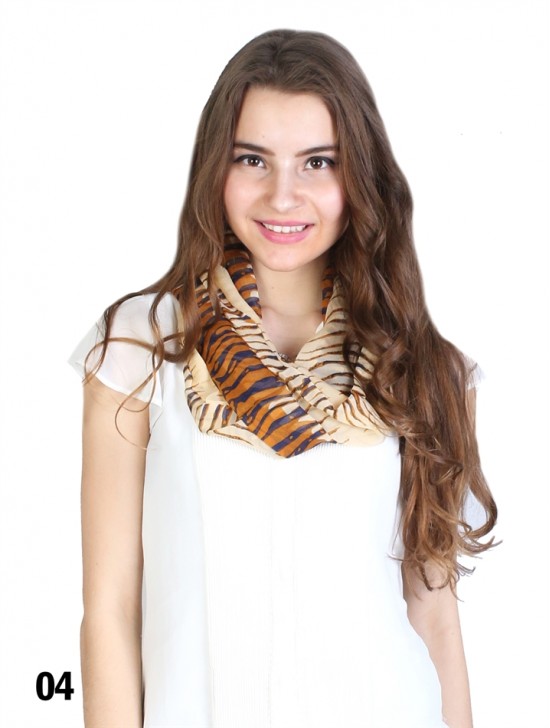 LOOP, CHIFFON TIGER PRINT