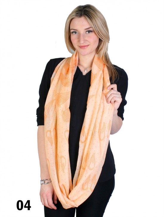 LINEN SCARF, WINGS LOOP