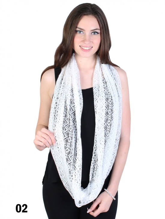 LACE LOOP SCARF