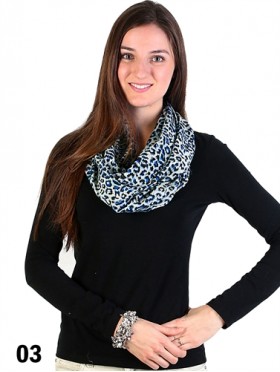 CHIFFON LOOP SMALL LEOPARD