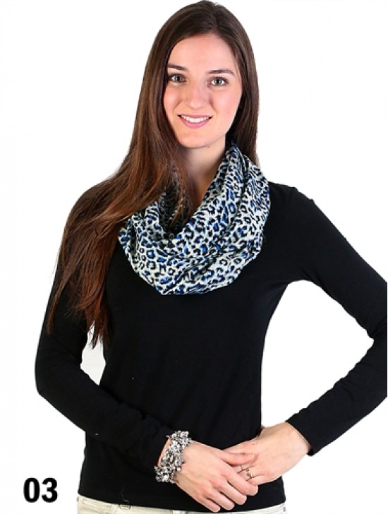 CHIFFON LOOP SMALL LEOPARD CHIFFON LOOP SMALL LEOPARD