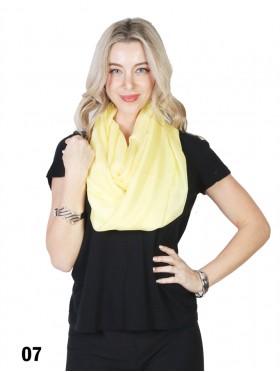 Solid Colour Loop Fashion Scarf