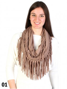 LOOP, SCARF, LONG FRINGE