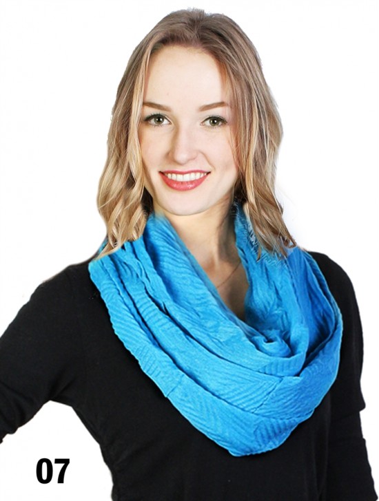 LOOP,LINEN WRINKLE SOLID COLOR