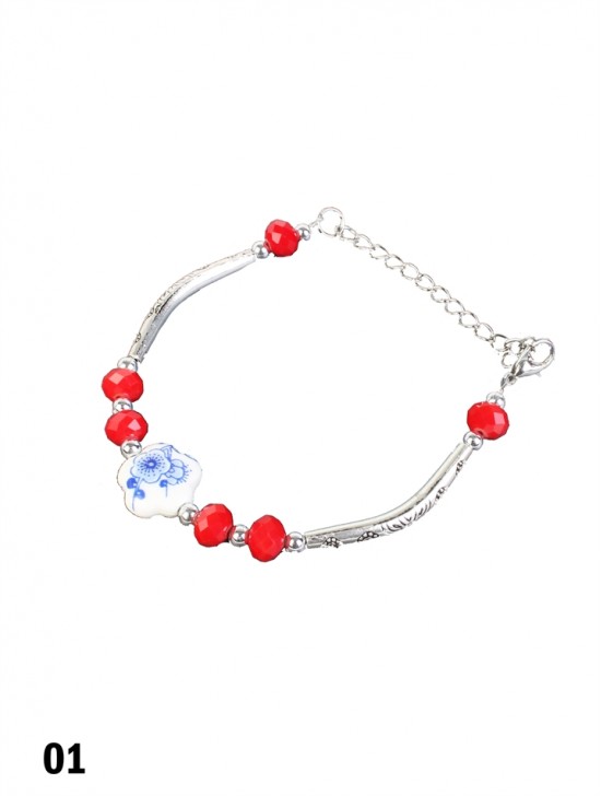 Stretch Bead Bracelets W/ Charm