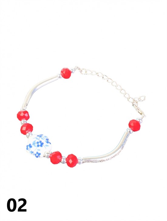 Stretch Bead Bracelets W/ Charm