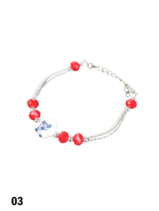 Stretch Bead Bracelets W/ Charm