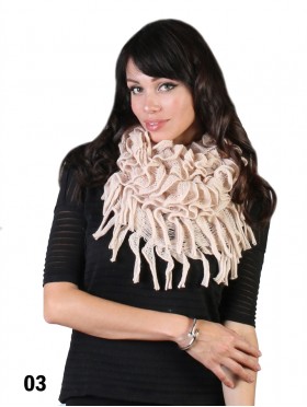 Ruffle Loop Winter Scarf