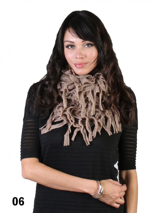 Ruffle Loop Winter Scarf