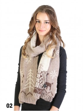 Fashion Knitted Reindeer Scarf