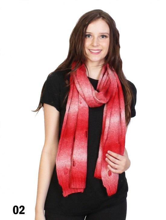 TIE-DYE, KNITTED SCARF
