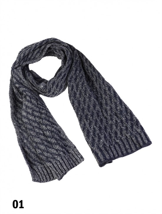Fashion Mixed Tone Knitted Scarf