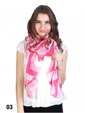 3 Tone Wave Linen Scarf
