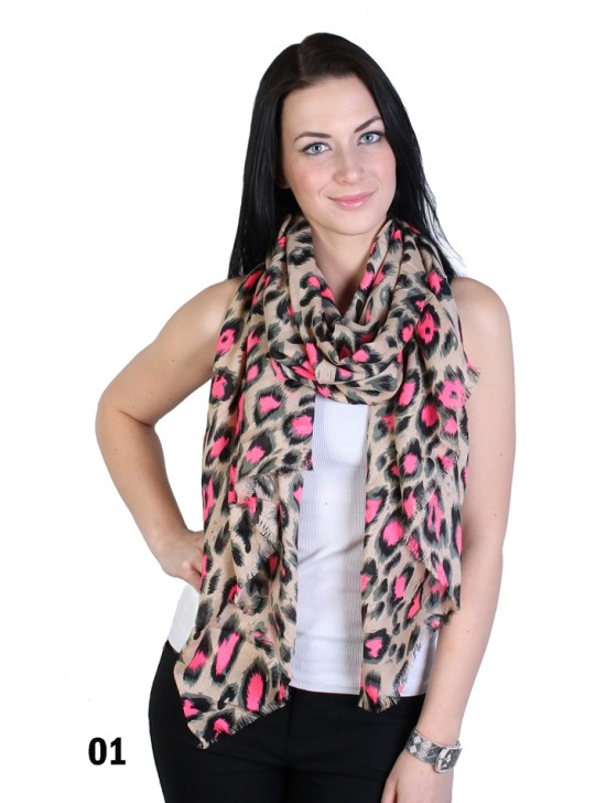 BURR LEOPARD SCARF