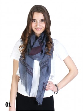 Geo Stencil Print Scarf