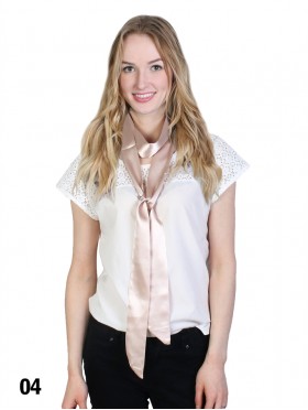 2 Layers, Slash End Silk Scarf