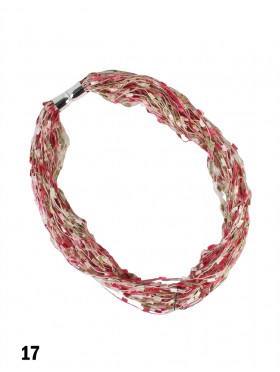 Magnetic Scarf Necklace W/ Confetti Popcorn