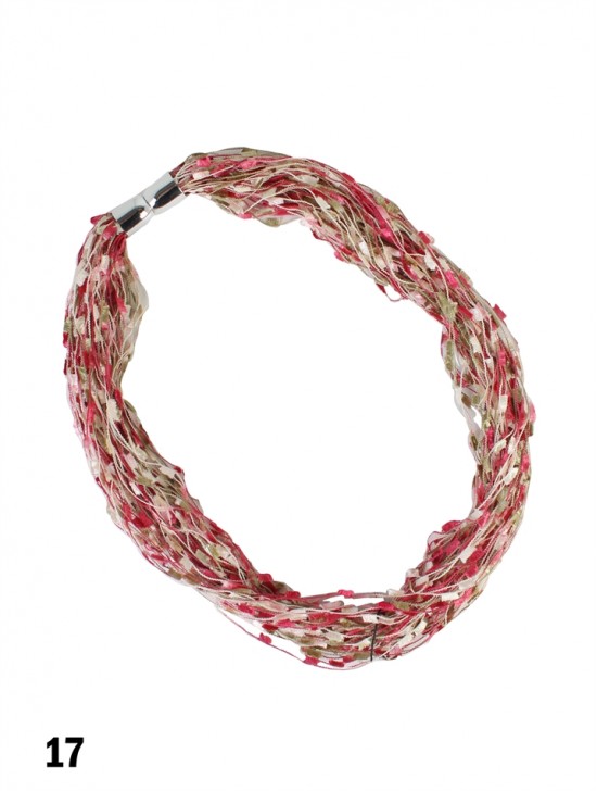 Magnetic Scarf Necklace W/ Confetti Popcorn