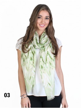 BRUSH STROKE CHEVRON SCARF