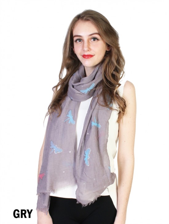 Dragonfly Print Fashion Scarf