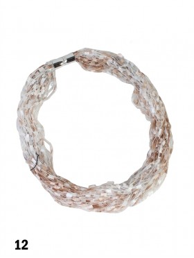 Magnetic Scarf Necklace W/ Confetti Popcorn