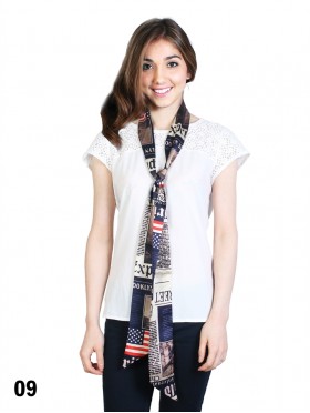 2 Layers, Slash End Silk Scarf 2 Layers, Slash End Silk Scarf