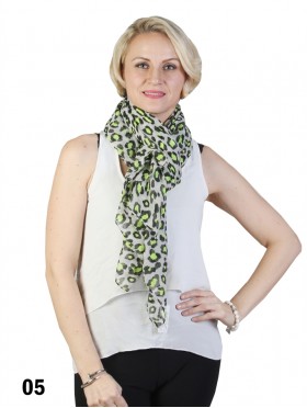 SCARF, LINEN, LEO, LARGE