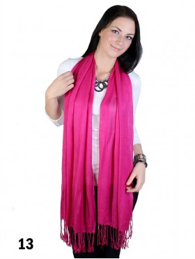 SOLID SILK BLEND PASHMINA